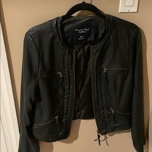 American Eagle leather jacket (never worn)